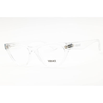 Versace Unisex Eyeglasses - Acetate Transparent Grey Cat Eye Frame | 0VE3364U 148 ,