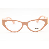 Versace Unisex Eyeglasses - Plastic Nude Brown Full Rim Cat Eye Frame | 0VE3366 5494 ,