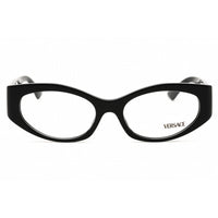Versace Unisex Eyeglasses - Acetate Black Full Rim Cat Eye Frame, 53mm | 0VE3369 GB1 ,