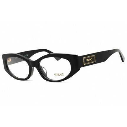 Versace Unisex Eyeglasses - Acetate Black Full Rim Cat Eye Shape Frame | 0VE3369F GB1 ,