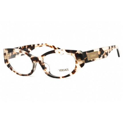 Versace Unisex Eyeglasses - Acetate Havana Grey Cat Eye Shape Frame | 0VE3369F 5498 ,