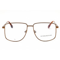 Victoria Beckham Unisex Eyeglasses - Metal Amber Gold Rectangular Frame | VB2136 730 ,
