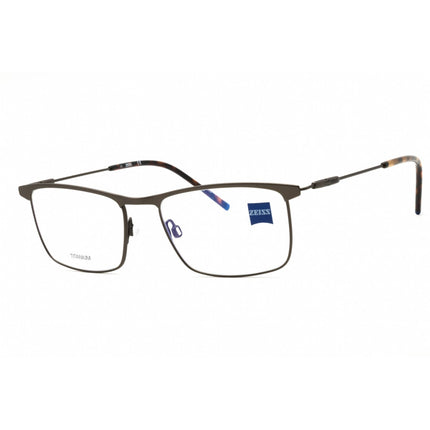 Zeiss Unisex Eyeglasses - Titanium Satin Gunmetal Rectangular Frame | ZS22102 070 ,