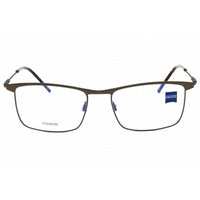 Zeiss Unisex Eyeglasses - Titanium Satin Gunmetal Rectangular Frame | ZS22102 070 ,
