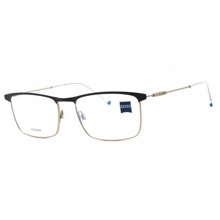 Zeiss Unisex Eyeglasses - Titanium Matte Navy Full Rim Rectangular Frame | ZS22102 410 ,