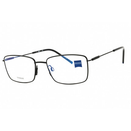 Zeiss Unisex Eyeglasses - Titanium Matte Black Rectangular Frame, 55mm | ZS22103 001 ,