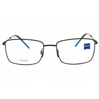Zeiss Unisex Eyeglasses - Titanium Matte Black Rectangular Frame, 55mm | ZS22103 001 ,