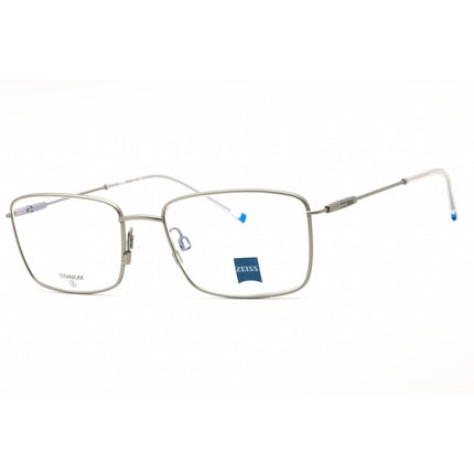 Zeiss Unisex Eyeglasses - Titanium Satin Silver Rectangular Frame, 55mm | ZS22103 045 ,