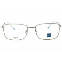 Zeiss Unisex Eyeglasses - Titanium Satin Silver Rectangular Frame, 55mm | ZS22103 045 ,