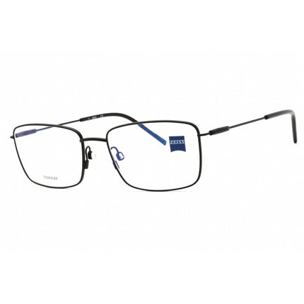 Zeiss Unisex Eyeglasses - Titanium Matte Black Rectangular Frame, 58mm | ZS22103 001 ,
