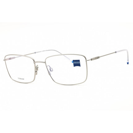 Zeiss Unisex Eyeglasses - Titanium Satin Silver Rectangular Frame, 58mm | ZS22103 045 ,