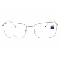 Zeiss Unisex Eyeglasses - Titanium Satin Silver Rectangular Frame, 58mm | ZS22103 045 ,