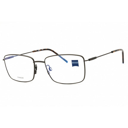 Zeiss Unisex Eyeglasses - Titanium Satin Gunmetal Rectangular, 58mm | ZS22103 070 ,