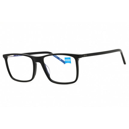 Zeiss Unisex Eyeglasses - Acetate Black Full Rim Rectangular Frame, 57mm | ZS22500 001 ,