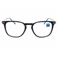 Zeiss Unisex Eyeglasses - Acetate Navy Horn Full Rim Rectangular Frame | ZS22701 462 ,
