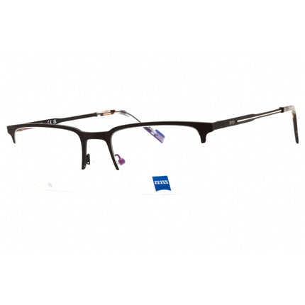 Zeiss Unisex Eyeglasses - Metal Satin Dark Brown Rectangular Shape Frame | ZS23125 201 ,