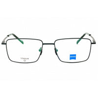 Zeiss Unisex Eyeglasses - Titanium Satin Green Rectangular Frame, 53mm | ZS24145 303 ,