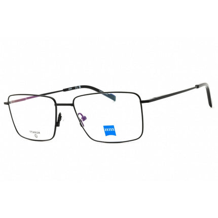 Zeiss Unisex Eyeglasses - Titanium Matte Black Rectangular Shape Frame | ZS24145 002 ,