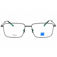 Zeiss Unisex Eyeglasses - Titanium Satin Green Rectangular Frame, 56mm | ZS24145 303 ,