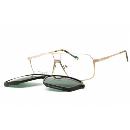 Zeiss Unisex Eyeglasses - Titanium Satin Gold/Matte Green Full Rim | ZS24157LP 718 ,