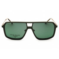 Zeiss Unisex Eyeglasses - Titanium Satin Gold/Matte Green Full Rim | ZS24157LP 718 ,
