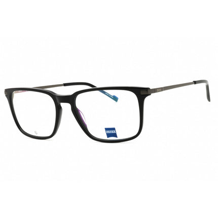 Zeiss Unisex Eyeglasses - Acetate Black Full Rim Rectangular Frame, 57mm | ZS24722 001 ,