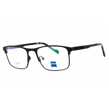 Zeiss Unisex Eyeglasses - Titanium Matte Black Rectangular Frame, 53mm | ZS25161 002 ,