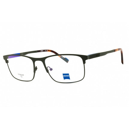Zeiss Unisex Eyeglasses - Titanium Satin Khaki Rectangular Shape Frame | ZS25161 326 ,