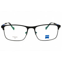 Zeiss Unisex Eyeglasses - Titanium Matte Black Rectangular Frame, 56mm | ZS25161 002 ,