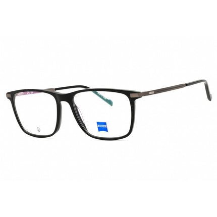 Zeiss Unisex Eyeglasses - Acetate Black Full Rim Rectangular Frame, 55mm | ZS25723 001 ,