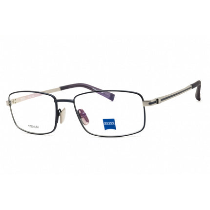 Zeiss Unisex Eyeglasses - Titanium Navy Full Rim Rectangular Frame, 54mm | ZS40004 052 ,