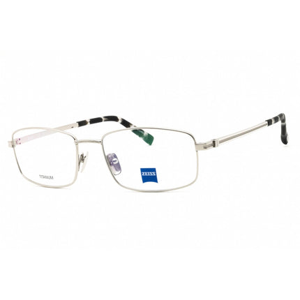 Zeiss Unisex Eyeglasses - Titanium Light Gun Full Rim Rectangular Frame | ZS40004 022 ,