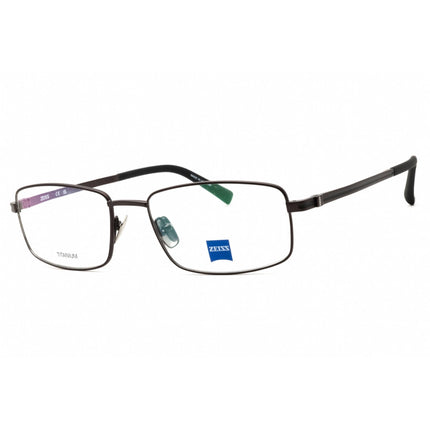 Zeiss Unisex Eyeglasses - Titanium Black Full Rim Rectangular, 56mm | ZS40004 099 ,