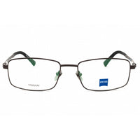 Zeiss Unisex Eyeglasses - Titanium Black Full Rim Rectangular, 56mm | ZS40004 099 ,