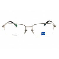 Zeiss Unisex Eyeglasses - Titanium Gunmetal Half Rim Rectangular Frame | ZS40009 022 ,