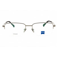 Zeiss Unisex Eyeglasses - Titanium Gunmetal Half Rim Rectangular, 55mm | ZS40009 022 ,