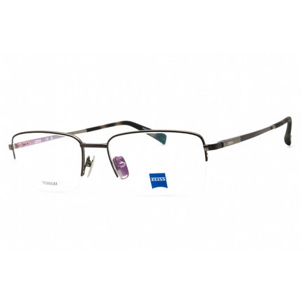 Zeiss Unisex Eyeglasses - Titanium Black Half Rim Rectangular, 55mm | ZS40009 029 ,