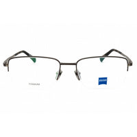 Zeiss Unisex Eyeglasses - Titanium Black Half Rim Rectangular, 55mm | ZS40009 029 ,