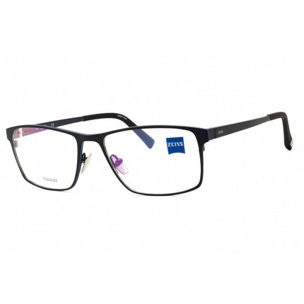 Zeiss Unisex Eyeglasses - Titanium Navy Full Rim Rectangular Shape Frame | ZS40012 055 ,