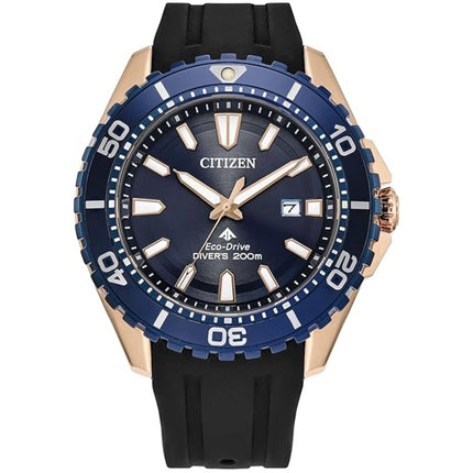 Citizen Men's Watch - Promaster Eco-Drive Dark Blue Dial Black Strap | BN0196-01L ,