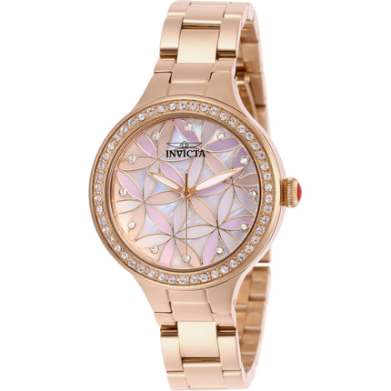 Invicta Women's Watch - Wildflower Grey, Pink and Purple Dial Steel Bracelet | 28824 ,