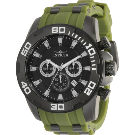 Invicta Men's Watch - Pro Diver Scuba Quartz Chronograph Black Dial Strap Date | 35399 ,