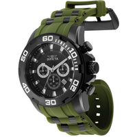 Invicta Men's Watch - Pro Diver Scuba Quartz Chronograph Black Dial Strap Date | 35399 ,