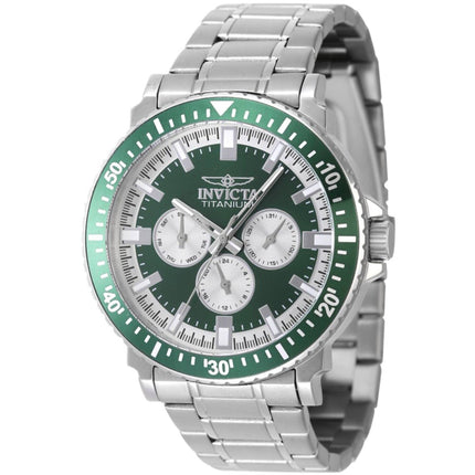 Invicta Men's Watch - TI-22 Quartz Green and Silver Tone Dial Steel Bracelet | 47514 ,