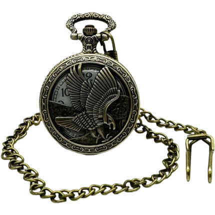 Invicta Men's Pocket Watch - Vintage Quartz Chrono Bronze Case White Dial | 49003 ,