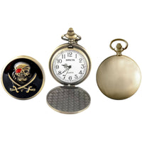 Invicta Men's Pocket Watch - Vintage Quartz Chronograph Bronze Case White Dial | 49007 ,