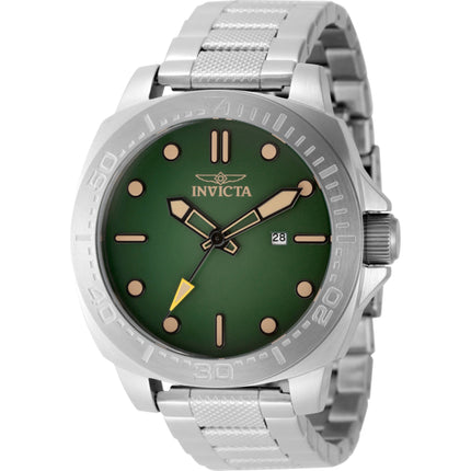 Invicta Men's Watch - Speedway Quartz Green Dial Stainless Steel Bracelet Date | 49100 ,