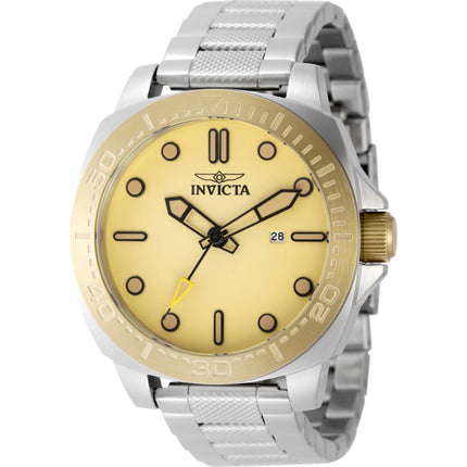 Invicta Men's Watch - Speedway Quartz Yellow Dial Stainless Steel Bracelet Date | 49102 ,