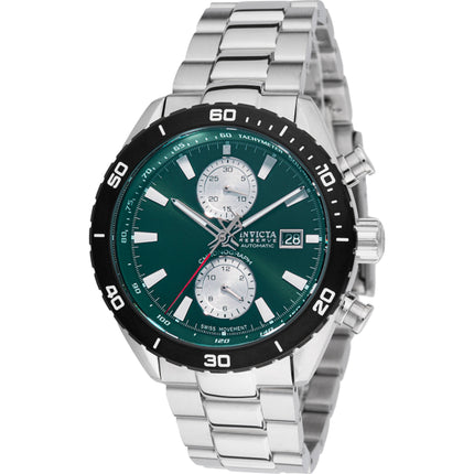 Invicta Men's Watch - Reserve Chronograph Green and Silver Dial Bracelet | 49233 ,