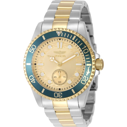 Invicta Men's Watch - Pro Diver Quartz Gold Dial Two Tone Steel Bracelet | 49425 ,